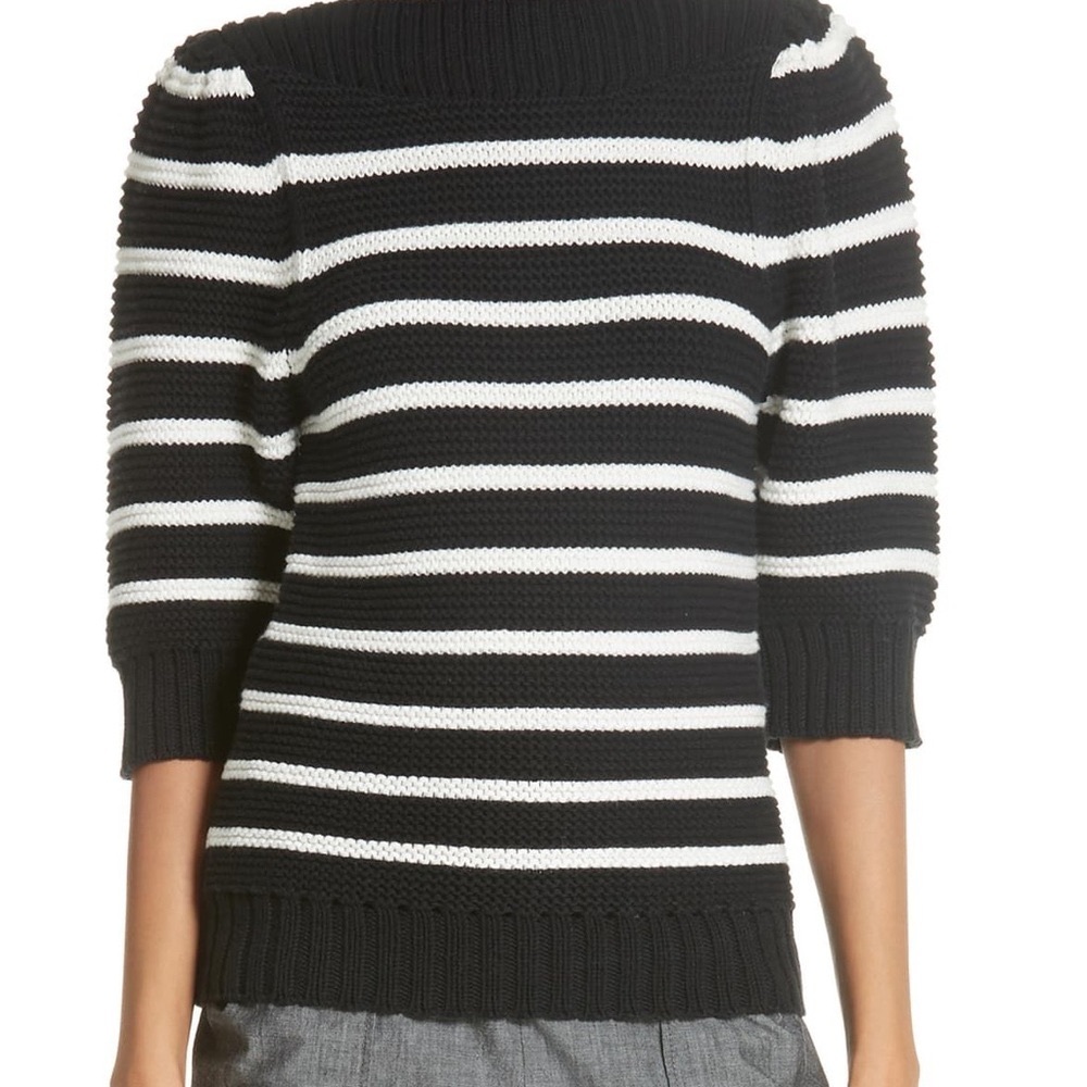 NWOT La Vie Rebecca Taylor Merino Striped Sweater